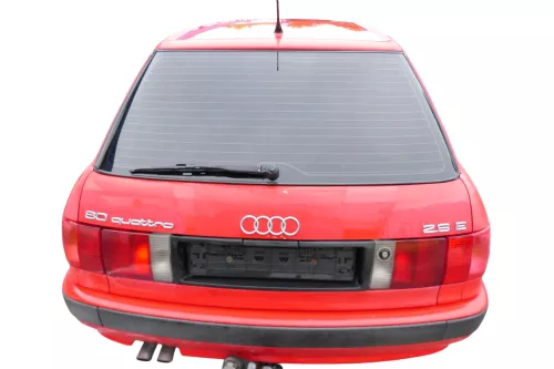 Audi 80 8C Kombi Avant Stoßstange hinten Spoiler rot LY3H (182828)