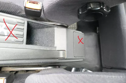 Audi 80 Mitteltunnel hinten Verkleidung um Handbremse 8A0863201F (182880)