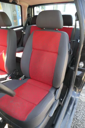 Seat Arosa VW Lupo Sitz vorn links Fahrersitz Höhenverstellung höhenverste rot (183024)