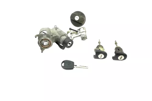 VW Lupo Arosa Schloßsystem 2x Türschloß links 1x Schlüssel Zündschloß Heckschloß (183033)