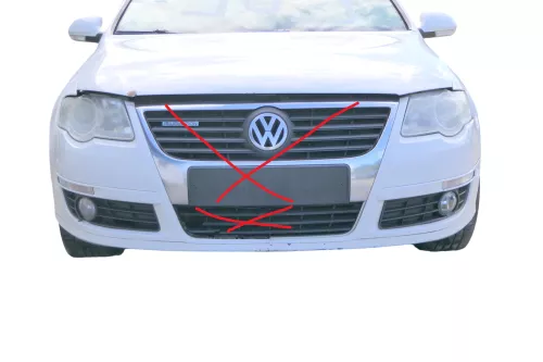 VW Passat 3C Kombi Stoßstange vorne Stoßfänger weiß LB9A- kein ohneGrill (183115)