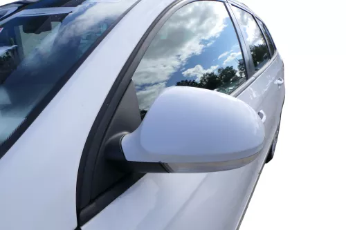 VW Passat 3C elektrischer Spiegel Außenspiegel links mit Glas Blinke weiß LB9A (183116)