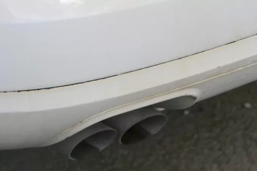 VW Passat 3C Kombi Stoßstange hinten Heckstoßstange Stoßfänger weiß LB9A (183123)