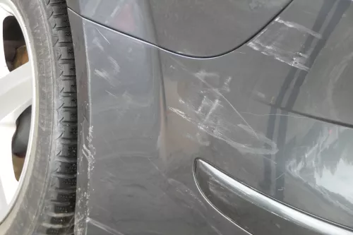 Seat Altea 5P Stoßstange hinten Heckstoßstange Stoßfänger grau LW7Z (183154)