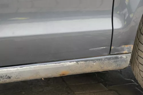 VW Polo 9N 9N3 Tür vorne rechts Beifahrertür 4/5-Türer grau LC7V ohneAnbauteile (183197)