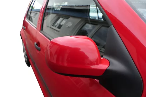 VW Golf 4 Bora manueller Spiegel vorne rechts Außenspiegel rot LP3G (183218)
