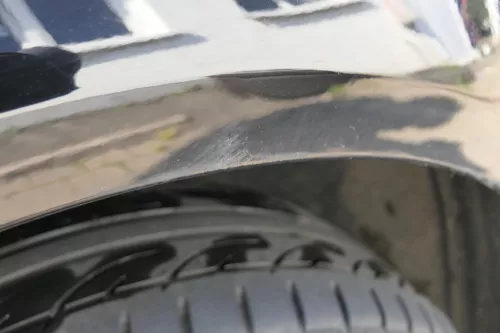 VW Polo 9N3 Kotflügel vorne rechts schwarz L041 (183239)