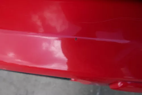 VW Polo 6N2 Stoßstange hinten Heckstoßstange Stoßfänger rot LP3G (183288)
