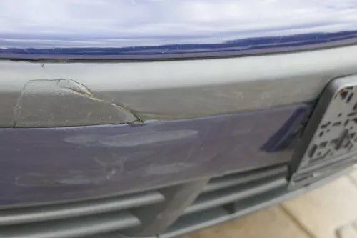 VW Polo 9N Stoßstange Frontstoßstange vorne blau LB5N (183325)