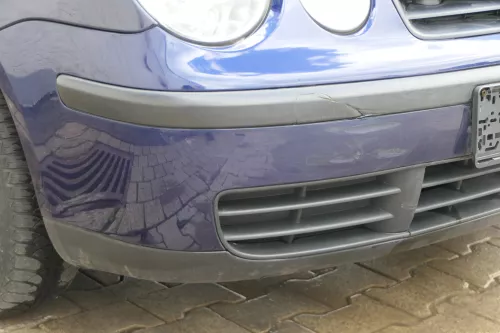VW Polo 9N Stoßstange Frontstoßstange vorne blau LB5N (183325)