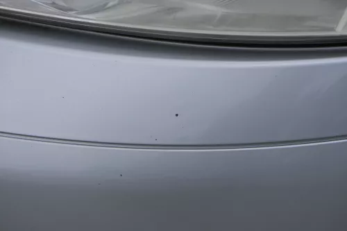 VW Fox 5Z Stoßstange vorne Stoßfänger silber LA7W mit Grill  (183548)