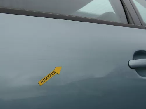Passat 3B 3BG Limousine Tür hinten links blau türkis grün LB6N - ohne Anbauteile (183619)