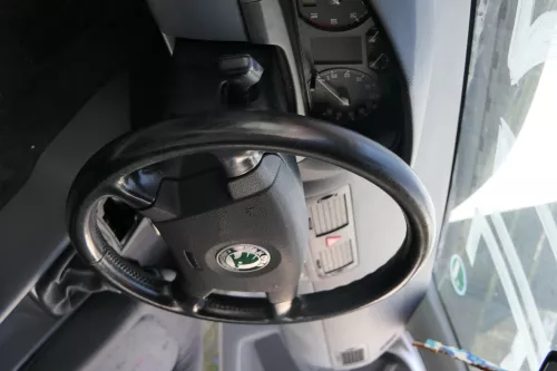 Fabia 6Y Lenkrad 4-Speichen 6Y0419091C E74 Leder Lederlenkrad -ohne Airbag (183672)