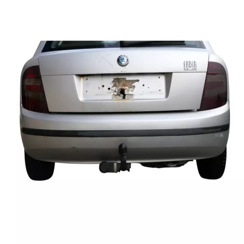 Skoda Fabia 6Y Schrägheck Stoßstange hinten Heckstoßstange grau silber LF7T (183678)