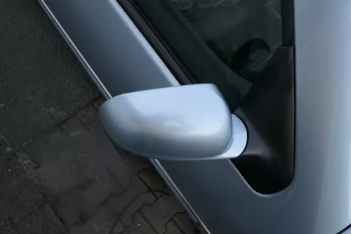 VW Golf 4 Bora elektrischer Spiegel vorne rechts Außenspiegel blau LB5S Glas (183690)