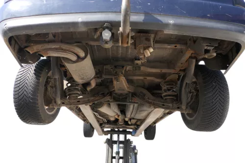 VW Sharan 7M Stoßstange hinten nur Spoiler Lippe mit PDC Einparkhilfe (183742)