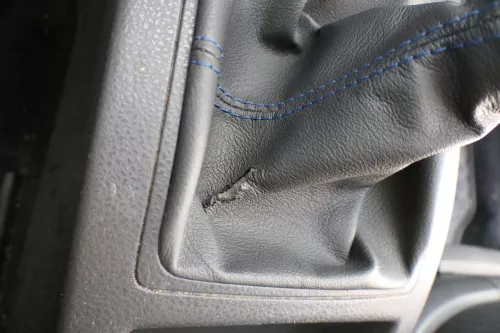 VW Polo 9N 9N3 Schaltknauf Schaltsack Schaltung 6Q1711113G Leder schwarz (183811)