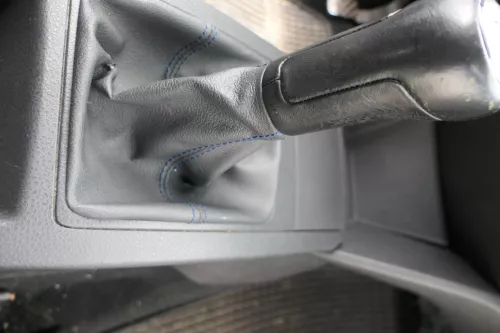 VW Polo 9N 9N3 Schaltknauf Schaltsack Schaltung 6Q1711113G Leder schwarz (183827)