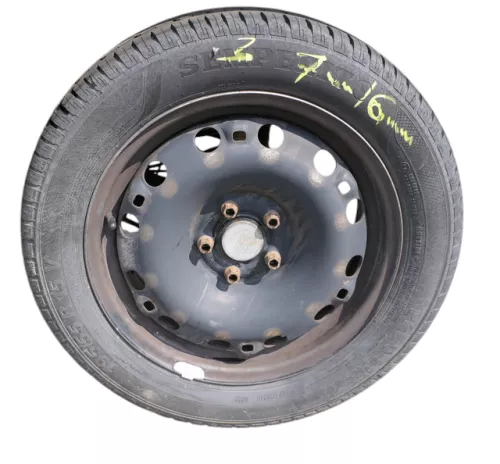 4x VW Polo 9N 6R Felgen Reifen 195/55 R15 85V Sommerreifen ca. 4-6mm 