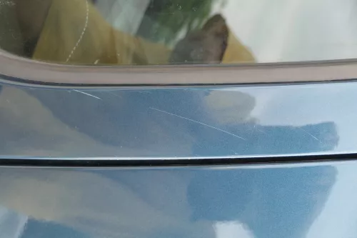 VW Golf 4 Limousine Tür hinten links grün LC6X  (KEINkombi) ohne Anbauteile (183872)