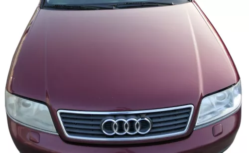 Audi A6 4B Motorhaube Klappe vorn (bis ca. Ende 2001) rot LZ3L mit Grill (184084)