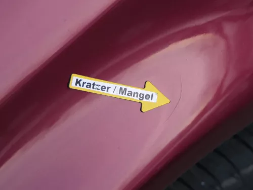 Audi A6 4B Kotflügel vorne links rot LZ3L (bis ca.Mitte 2001 passend   - DELLE (184087)