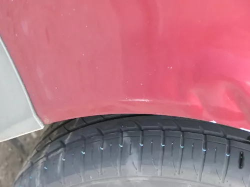 Audi A6 4B Kotflügel vorne links rot LZ3L (bis ca.Mitte 2001 passend   - DELLE (184087)