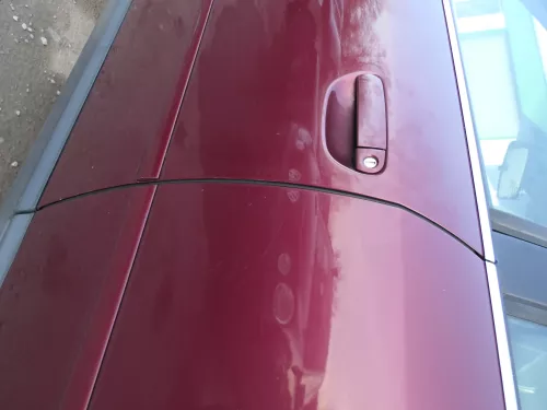 Audi A6 4B C5 Tür nur Türblatt vorne links Fahrertür rot LZ3L - ohne Anbauteile (184088)