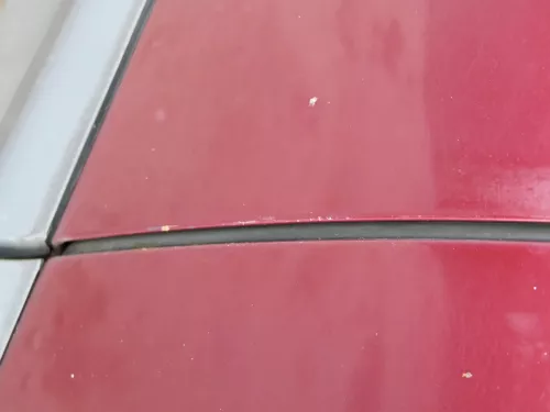 Audi A6 4B C5 Tür nur Türblatt vorne links Fahrertür rot LZ3L - ohne Anbauteile (184088)
