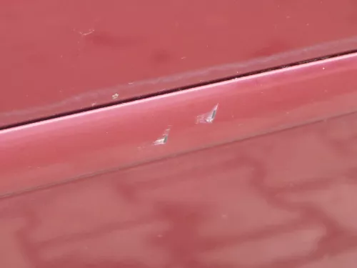 Audi A6 4B C5 Tür nur Türblatt vorne rechts Beifahrertür rot LZ3L - Dellen! (184091)