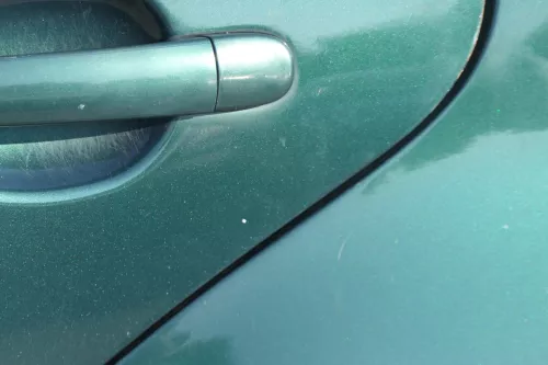 VW Golf 4 Bora Tür hinten links nur Kombi / Variant grün LC6M - ohne Anbauteile (184182)