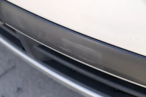 Skoda Fabia 6Y Stoßstange Stoßfänger vorne silber grau LF7T 2000-2004 (184279)