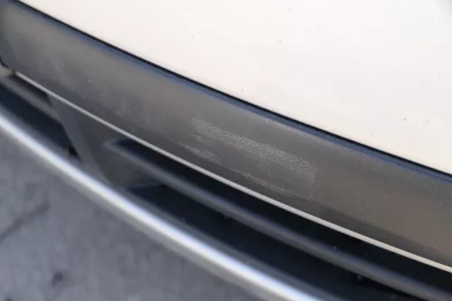 Skoda Fabia 6Y Stoßstange Stoßfänger vorne silber grau LF7T 2000-2004  (184279)