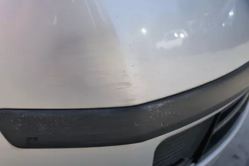 Skoda Fabia 6Y Stoßstange Stoßfänger vorne silber grau LF7T 2000-2004  (184279)