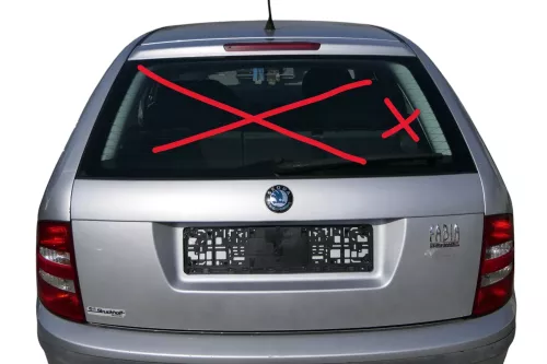 Skoda Fabia 6Y Combi Kombi Heckklappe Klappe silber grau LF7T - OHNE SCHEIBE !!!