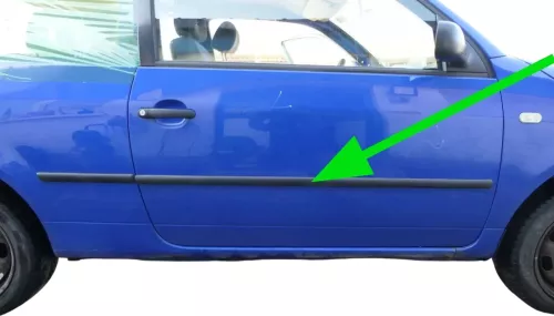 Lupo NUR Zierleiste Leiste Abdeckung an der Tür vorne rechts schwarz