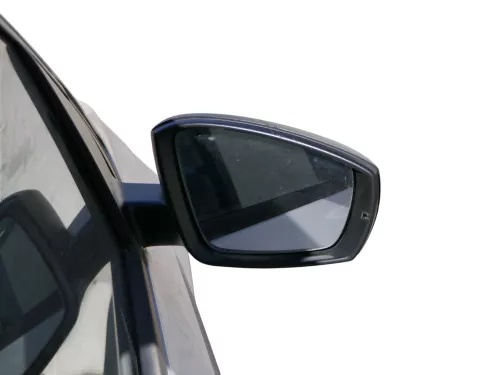 Polo 6R 6C mechanisch manuell Spiegel Außenspiegel rechts außen schwarz  (184504)