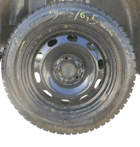 2x Skoda Fabia Felgen Reifen 165/70 R14 81T Winterreifen M&S 5jx14H2 ET35  5-7mm (184642)