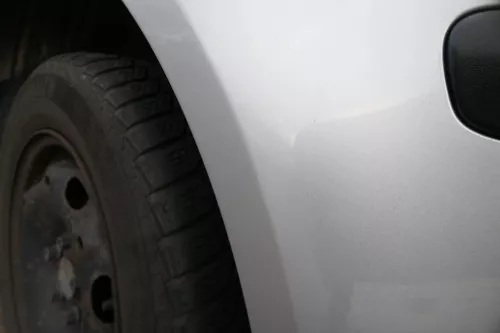 VW Polo 9N 9N3 Stoßstange Heckstoßstange hinten silber grau LA7W (184654)