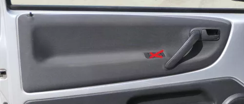 1x VW Lupo Arosa Türverkleidung Verkleidung Tür vorne links oben schwarz (184687)