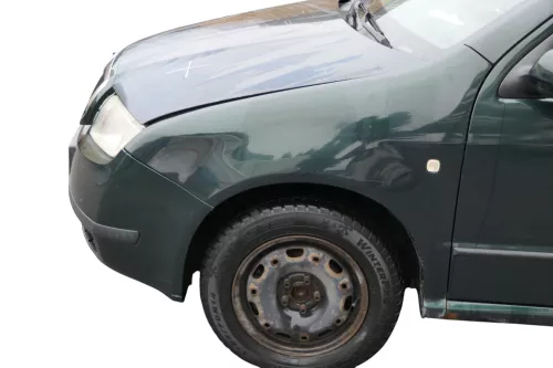 Skoda Fabia 6Y Kotflügel vorne link grün LF8C auch Kombi  (184737)