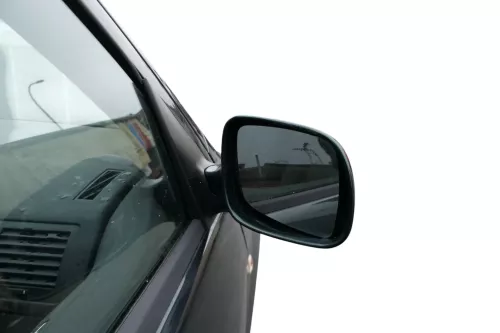 Skoda Fabia 6Y elektrisch Spiegel Außenspiegel rechts mit Glas grün LF8C (184739)