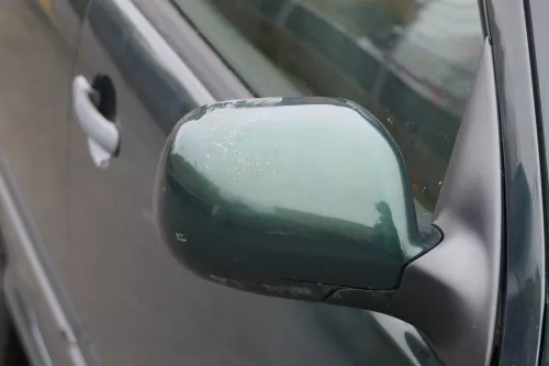 Skoda Fabia 6Y elektrisch Spiegel Außenspiegel rechts mit Glas grün LF8C (184739)