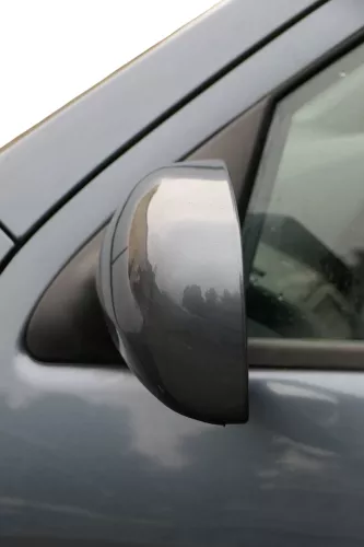 Skoda Fabia 6Y elektrisch Spiegel Außenspiegel links mit Glas grau LF7V (184796)