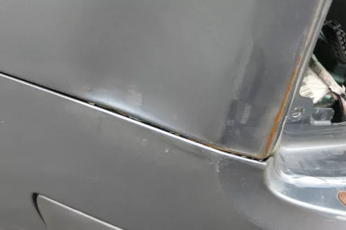 Skoda Fabia 6Y Kombi Stufenhec Stoßstange hinten Heckstoßstange grau LC7V (184802)