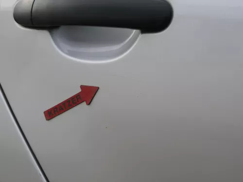 Skoda Fabia 6Y Limousine Schrägheck Tür hinten rechts grau silber LF7T diamantsi (184852)