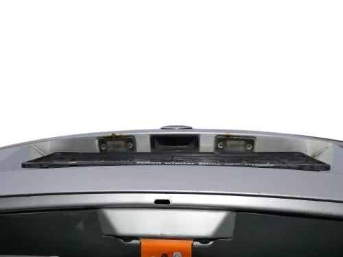 Fabia 6Y6 Schrägheck Heckklappe Kofferraumklappe hinten grau silber LF7T Scheibe (184854)