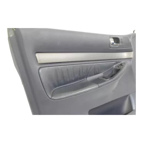 1x A6 4B Türverkleidung Verkleidung Tür vorne links Leder blau royalblau (184871)