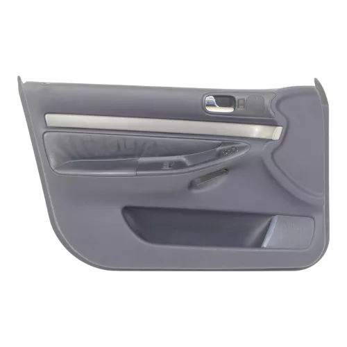 1x A6 4B Türverkleidung Verkleidung Tür vorne links Leder blau royalblau