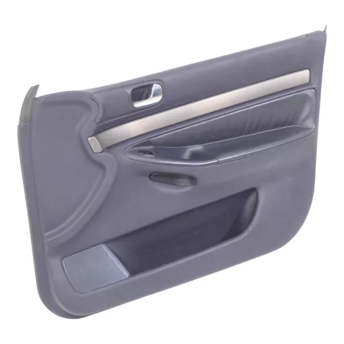 1x A6 4B Türverkleidung Verkleidung Tür vorne rechts Leder blau royalblau (184872)